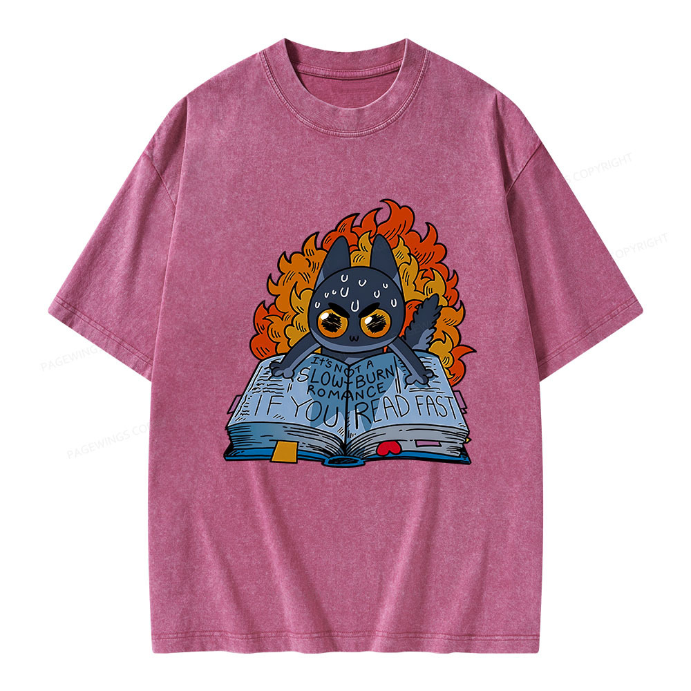 Pagewings If You Read Fast Unisex Washed T-shirt