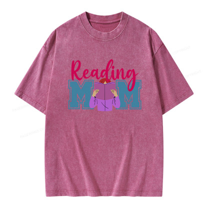 Pagewings Reading Mom Unisex Washed T-shirt