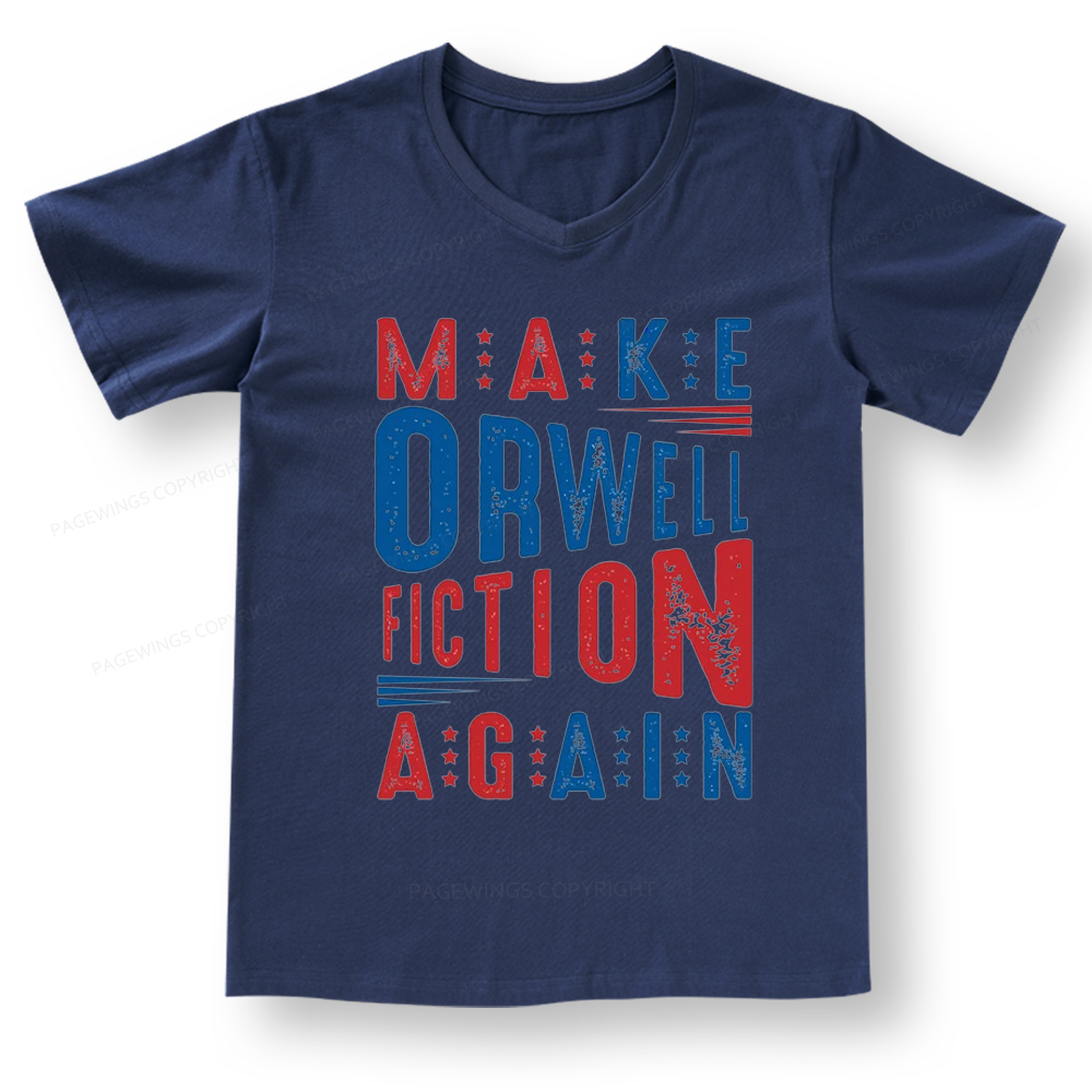 Pagewings 1984 Book V-neck T-shirt
