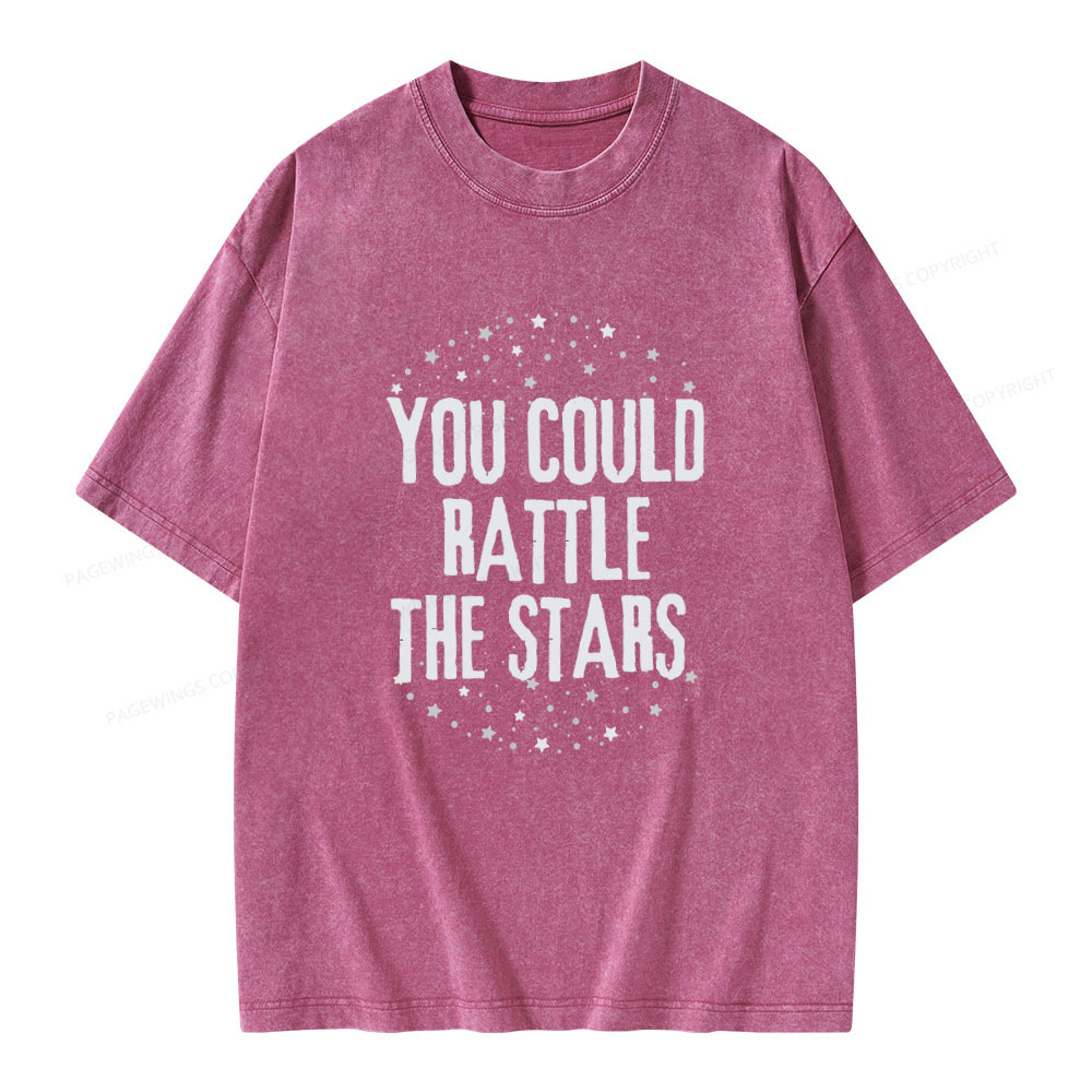 Pagewings You Could Rattle the Stars Unisex Washed T-shirt
