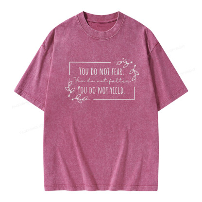 Pagewings You Do Not Yield Unisex Washed T-shirt