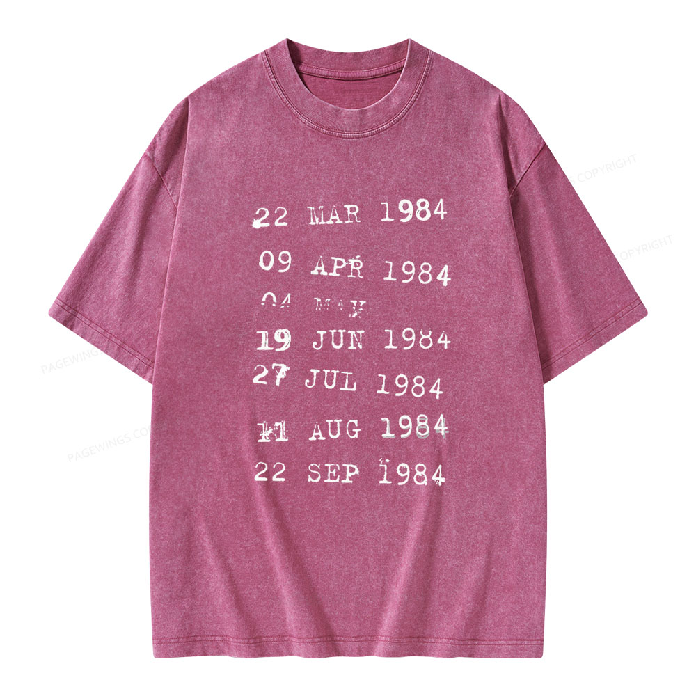Pagewings Library Stamps Unisex Washed T-shirt