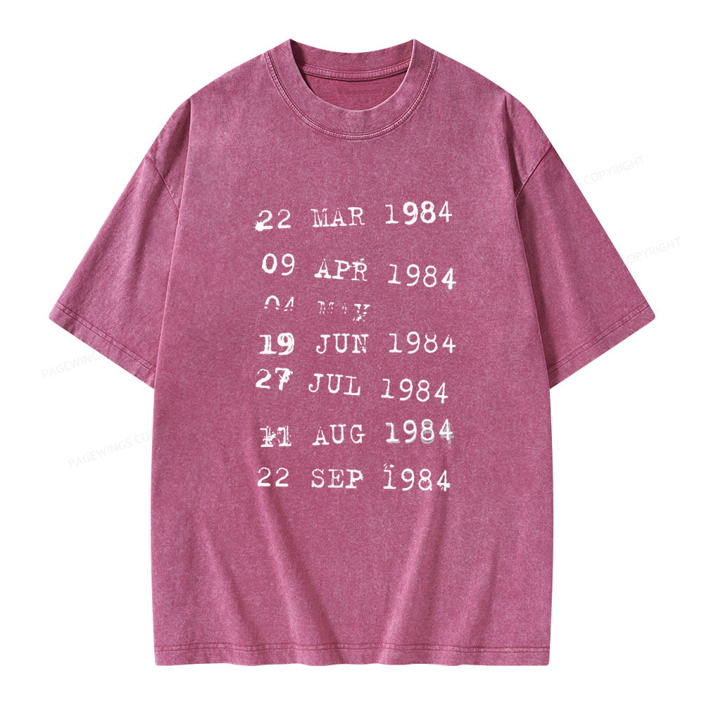 Pagewings Library Stamps Unisex Washed T-shirt