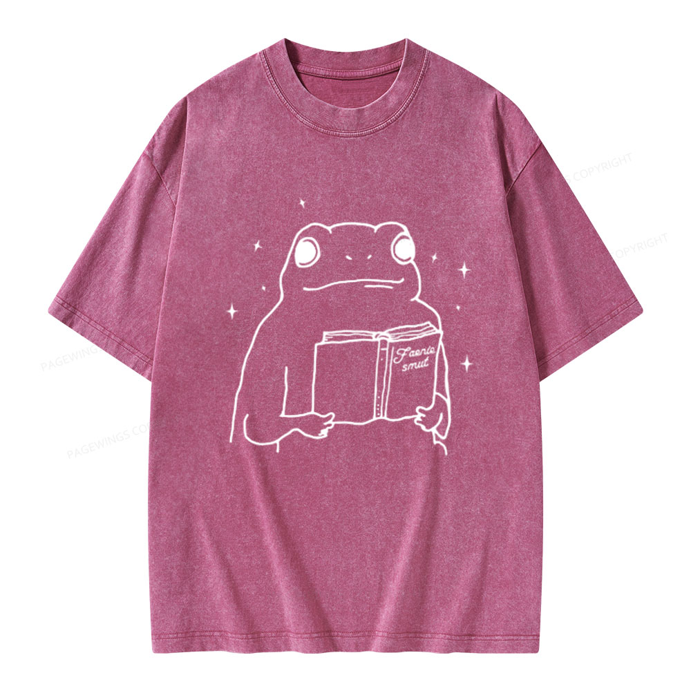 Pagewings Faerie Smut and Frogs Comfort Unisex Washed T-shirt