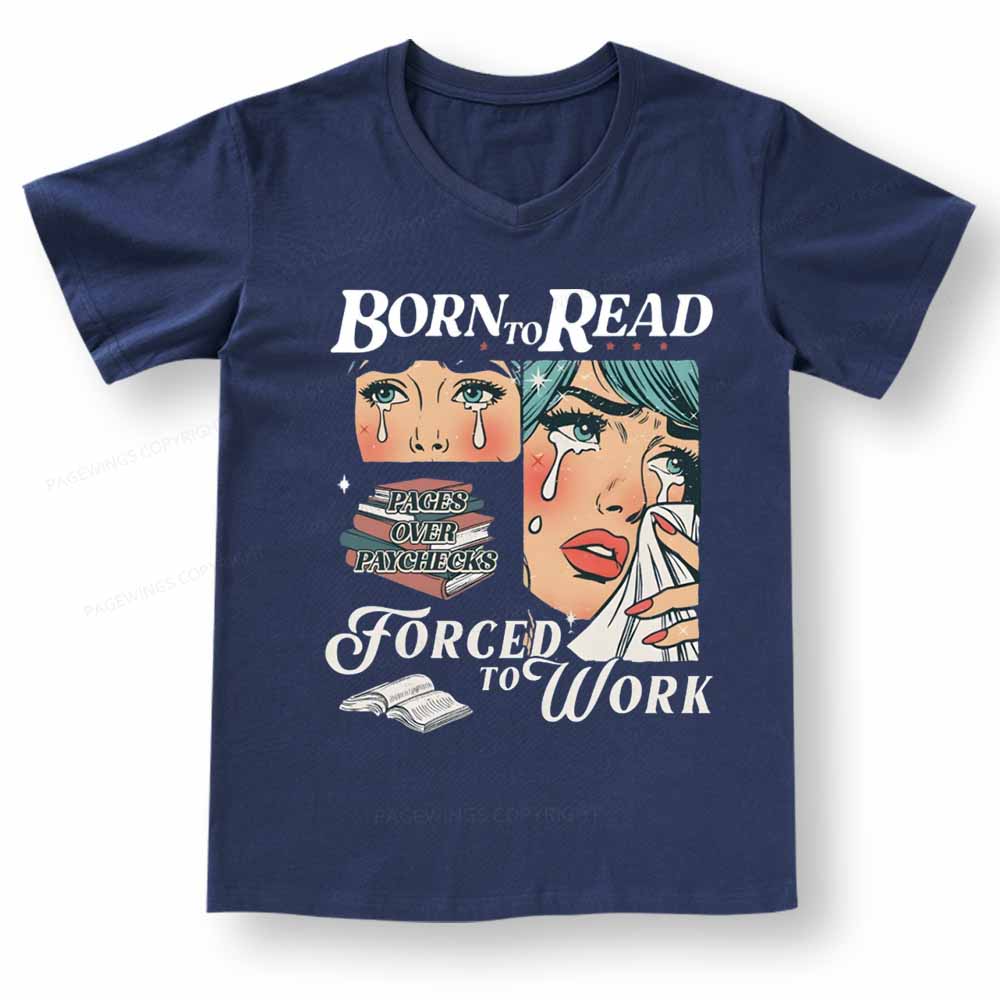 Pagewings A Well-Read Woman is A Dangerous Creature V-neck T-shirt 