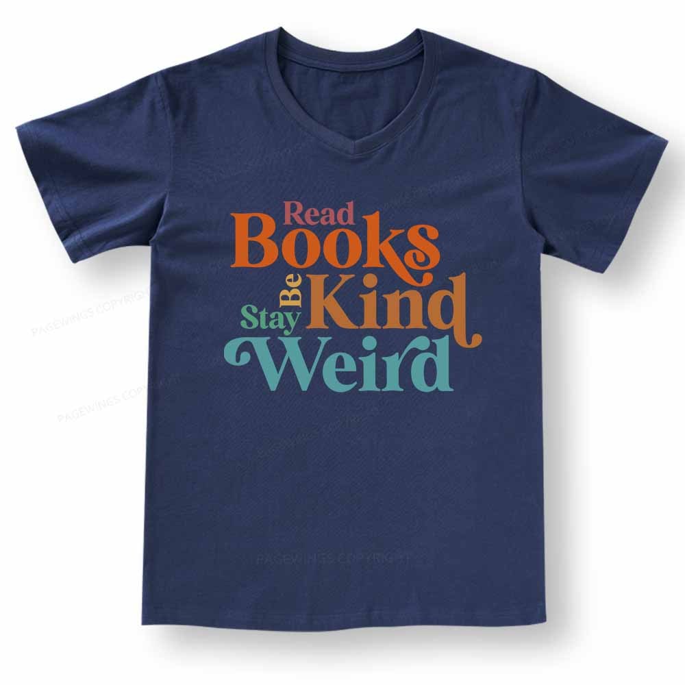 [Copy]Pagewings What's More Punk Than The Public Library V-neck T-shirt