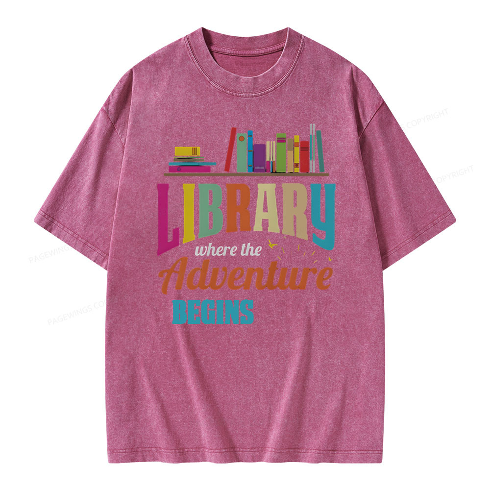Pagewings Library Fan - book lovers Librarian Reader T-Shirt Unisex Wa
