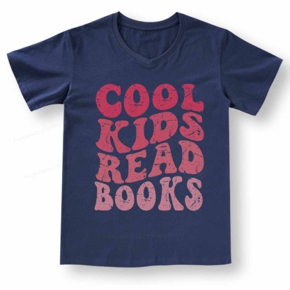 Pagewings Library Reader Book Nerd V-neck T-shirt