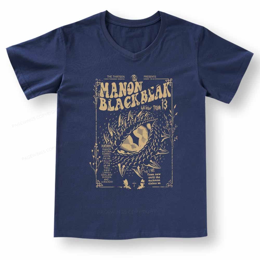 Pagewings ACOTAR Crescent City Rhysand V-neck T-shirt