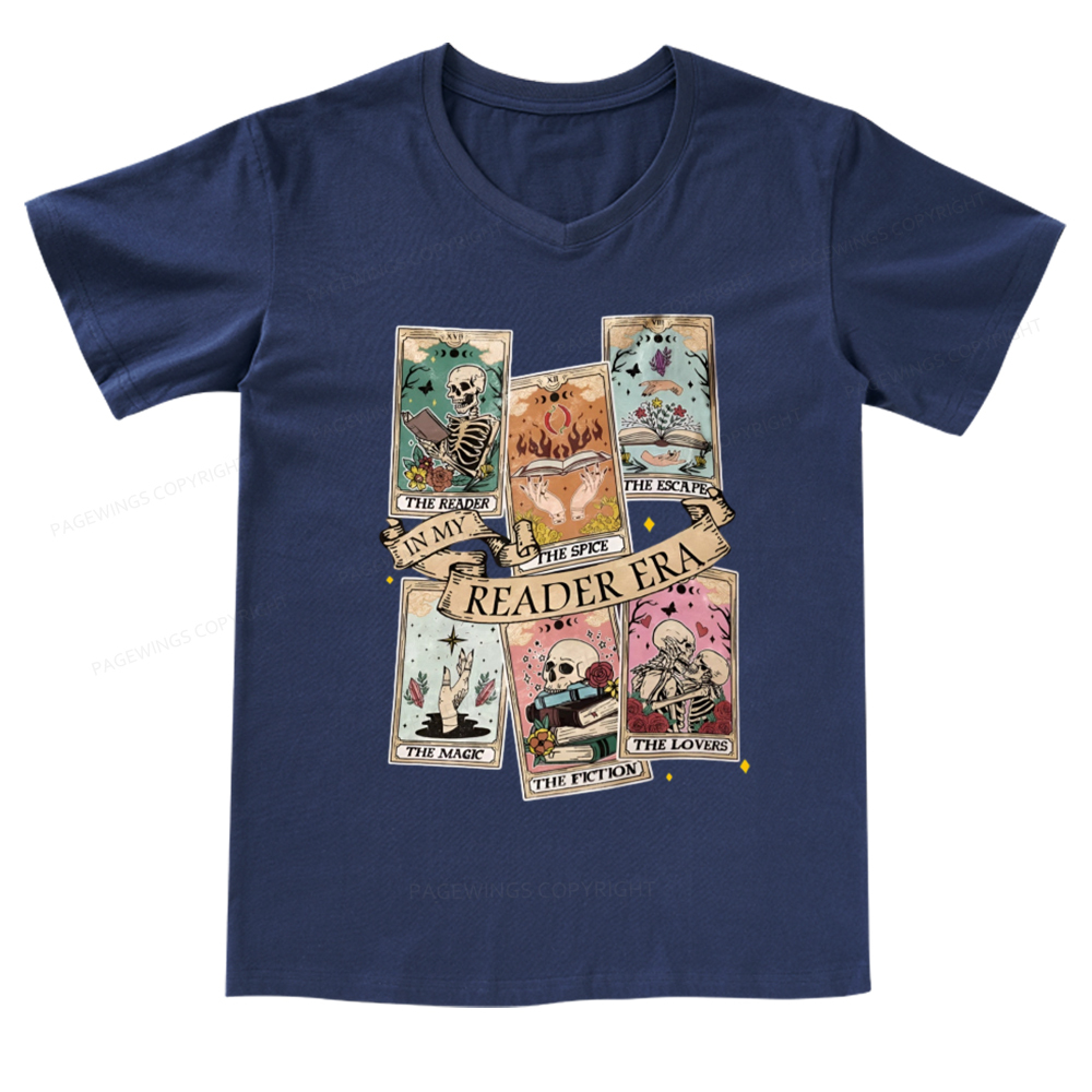 Pagewings Book Lover Gift, Bookish Gift V-neck T-shirt