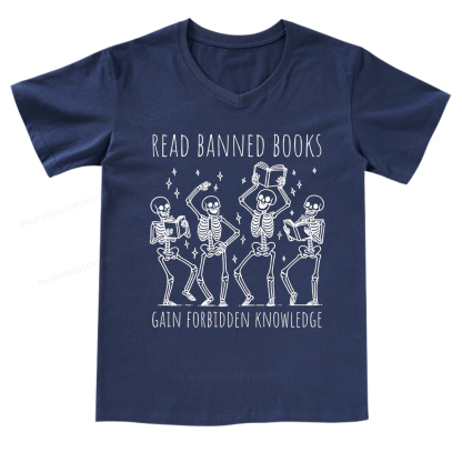 Pagewings Reading Books Tee Book Lover V-neck T-shirt