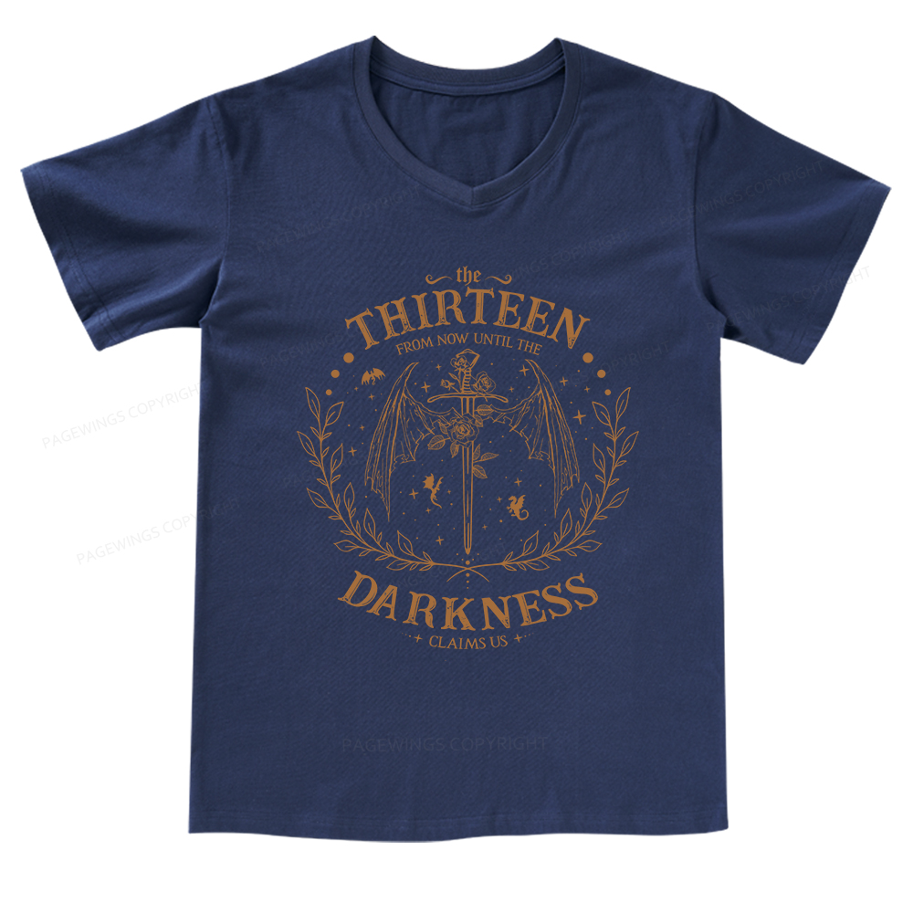 Pagewings The Thirteen Throne Of Glass V-neck T-shirt