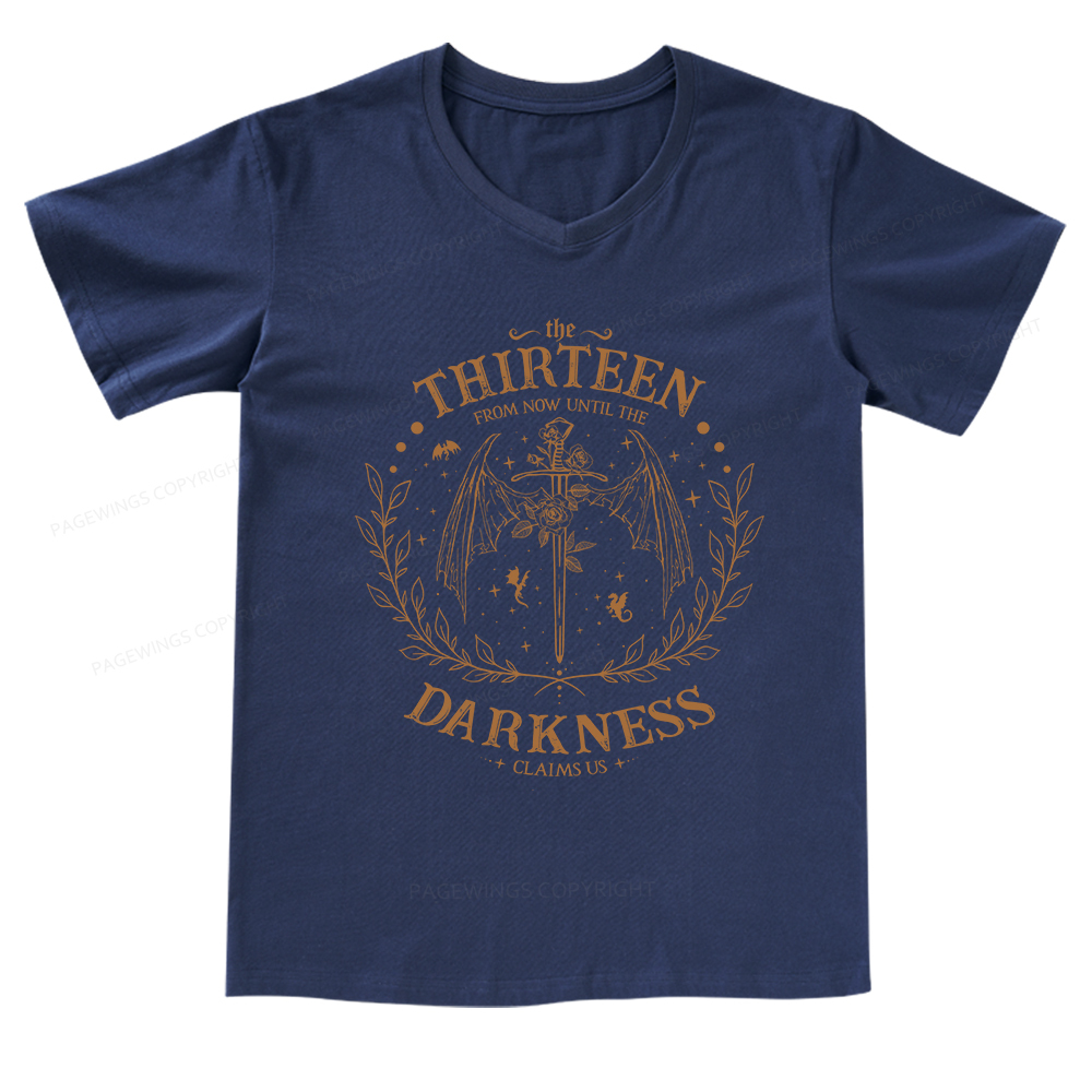 Pagewings The Thirteen Throne Of Glass V-neck T-shirt