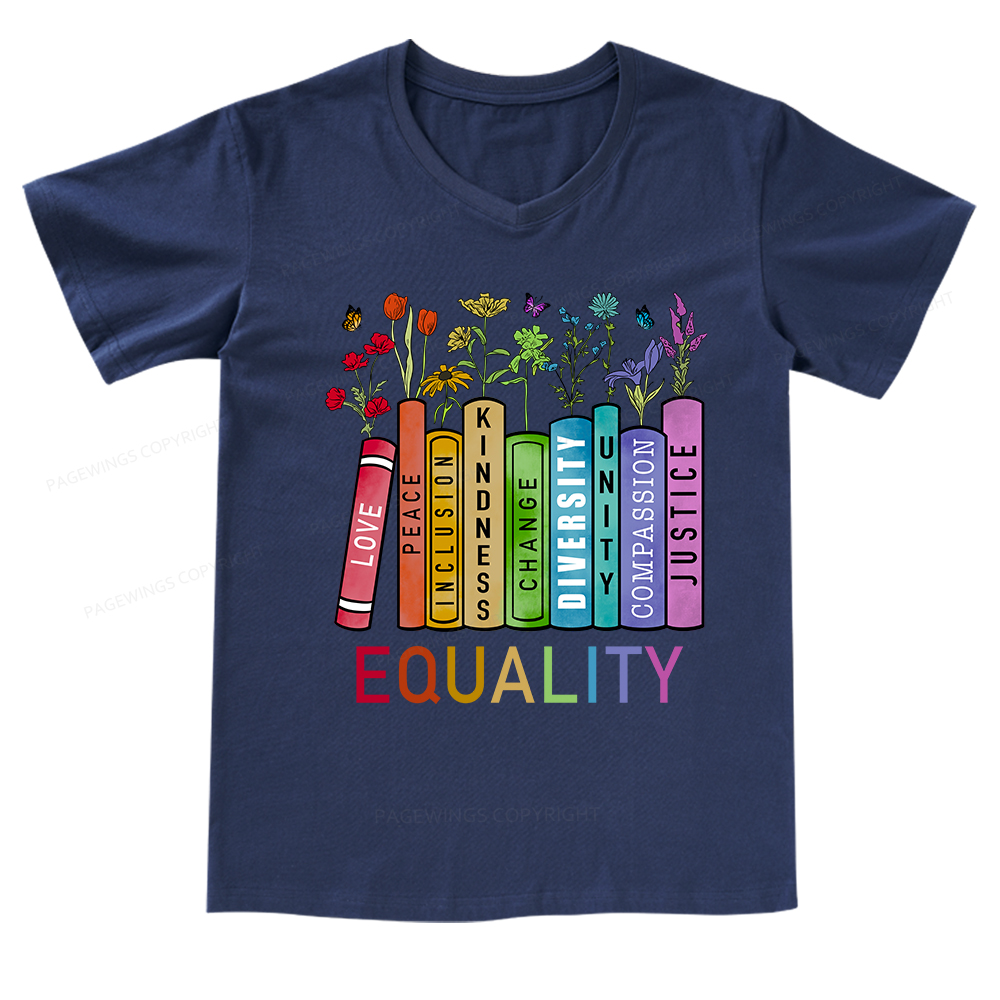 Pagewings Equal Rights Shirt V-neck T-shirt