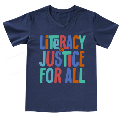 Pagewings Reading Shirt, Book Club Shirt V-neck T-shirt