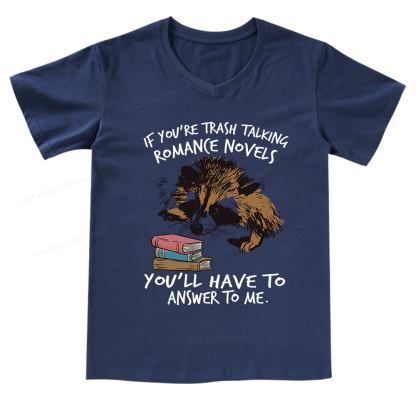 Pagewings Talking Ronan E Novels V-neck T-shirt