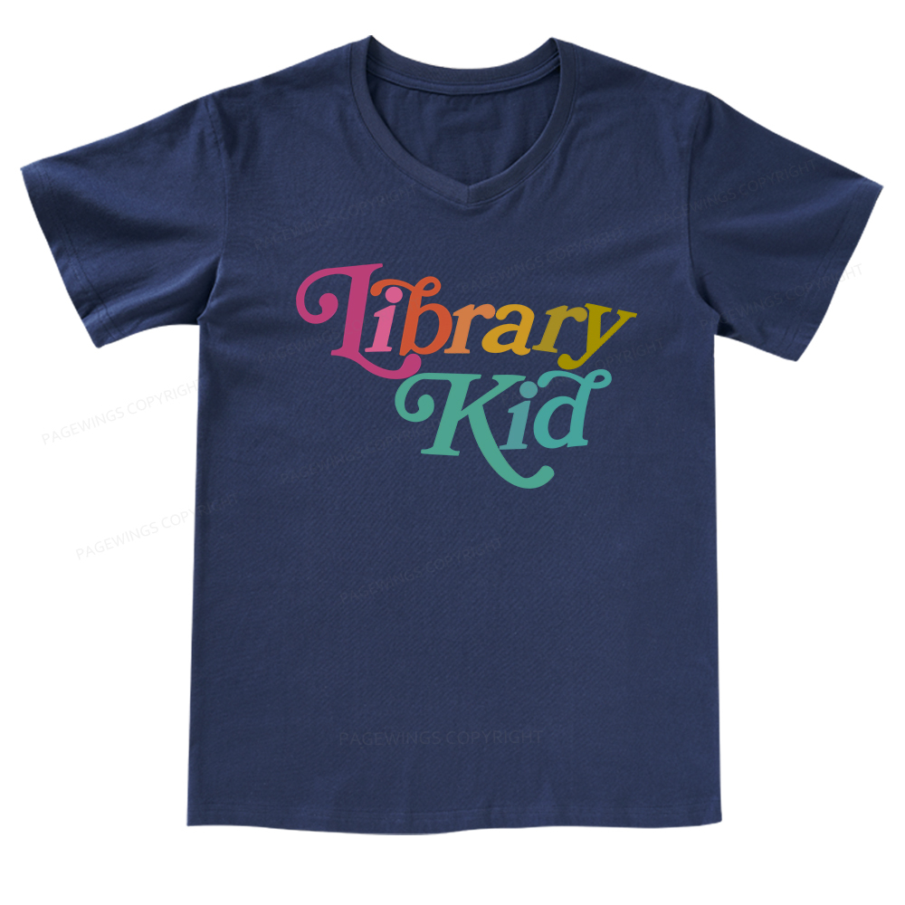 Pagewings Library Shirt Librarian Shirt V-neck T-shirt