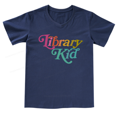 Pagewings Library Shirt Librarian Shirt V-neck T-shirt