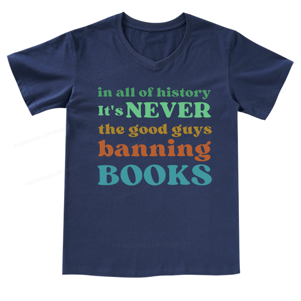 Pagewings Banned Books Shirt V-neck T-shirt