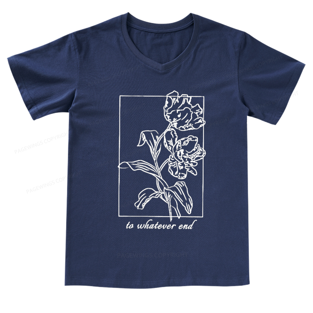 Pagewings To Whatever End t-shirt  V-neck T-shirt