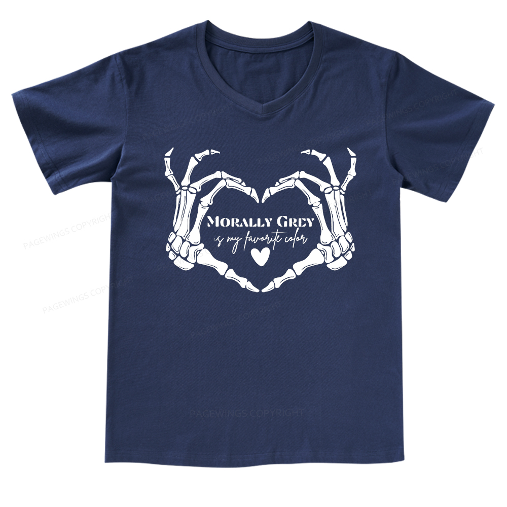 Pagewings A Book a Day Dragon V-neck T-shirt