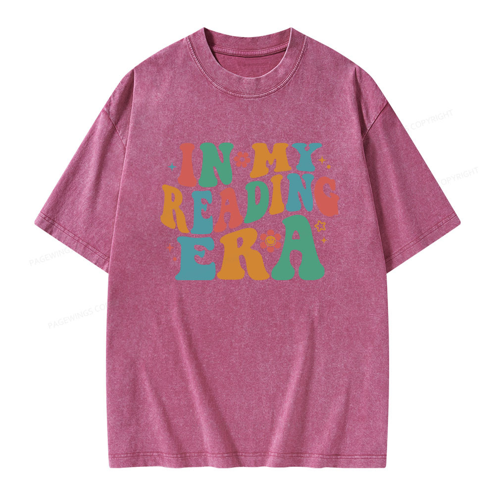 Pagewings In My Reading Era Unisex Washed T-shirt