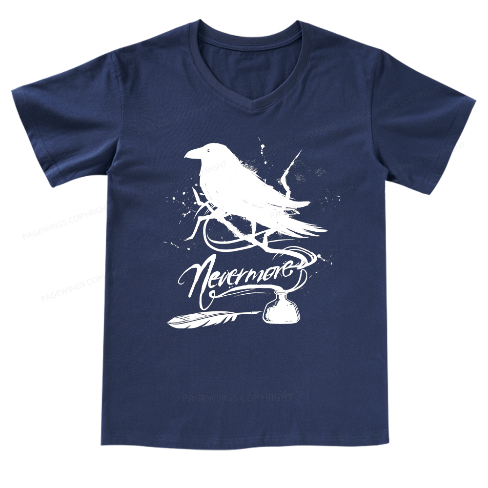 Pagewings Nevermore V-neck T-shirt