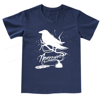 Pagewings Nevermore V-neck T-shirt