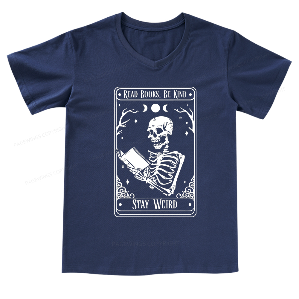 Pagewings Read Book Be Kind V-neck T-shirt