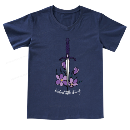 Pagewings ‘’Violent Little Thing" Fourth Wing MC Classic T-Shirt V-neck T-shirt