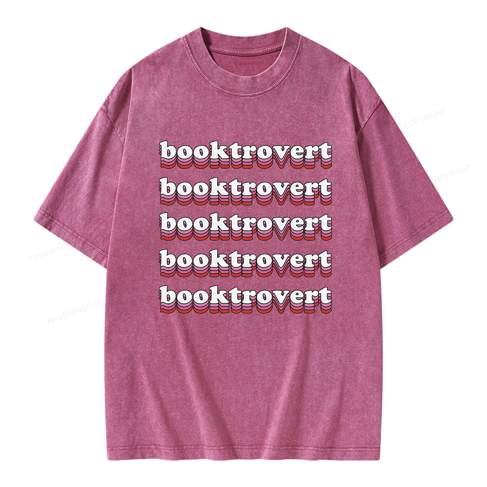 Pagewings Booktrovert Unisex Washed T-shirt