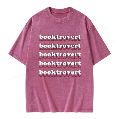 Pagewings Booktrovert Unisex Washed T-shirt