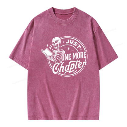 Pagewings Just One More Chapter Unisex Washed T-shirt