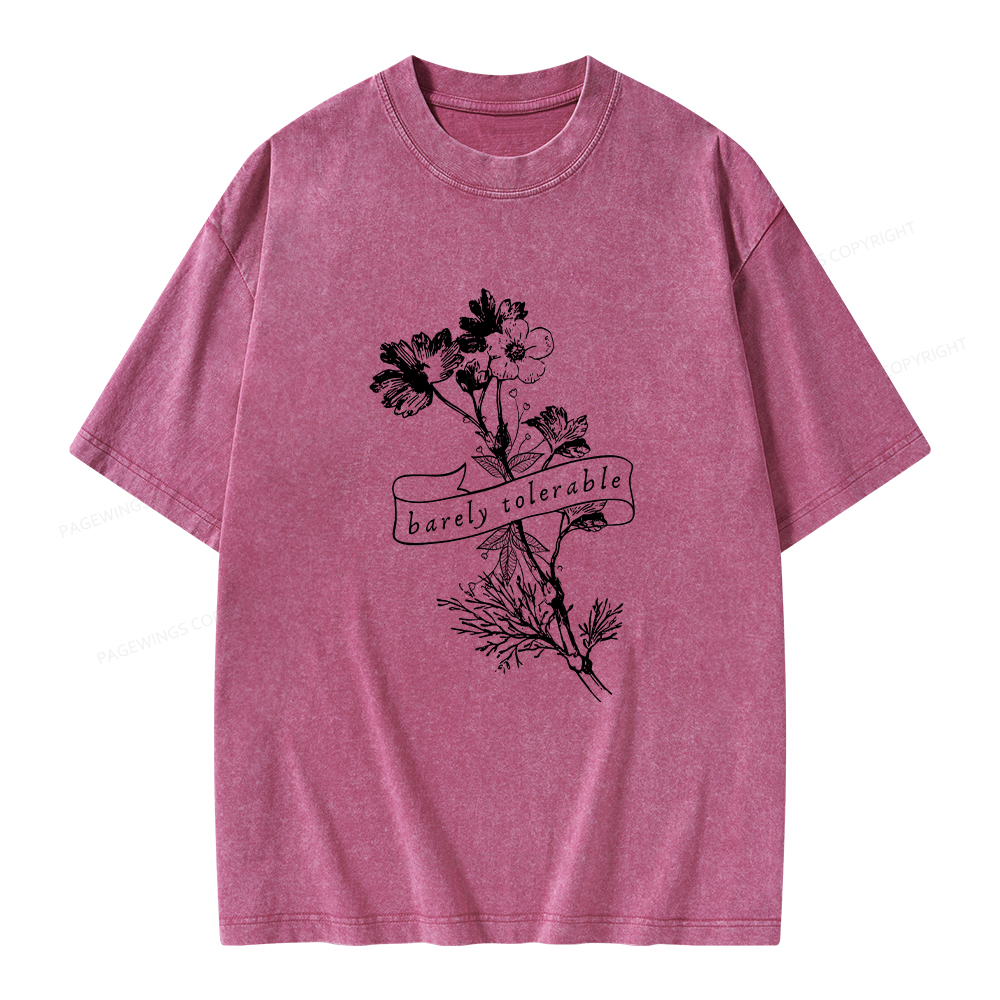 Pagewings Pride And Prejudice Jane Austen Unisex Washed T-shirt