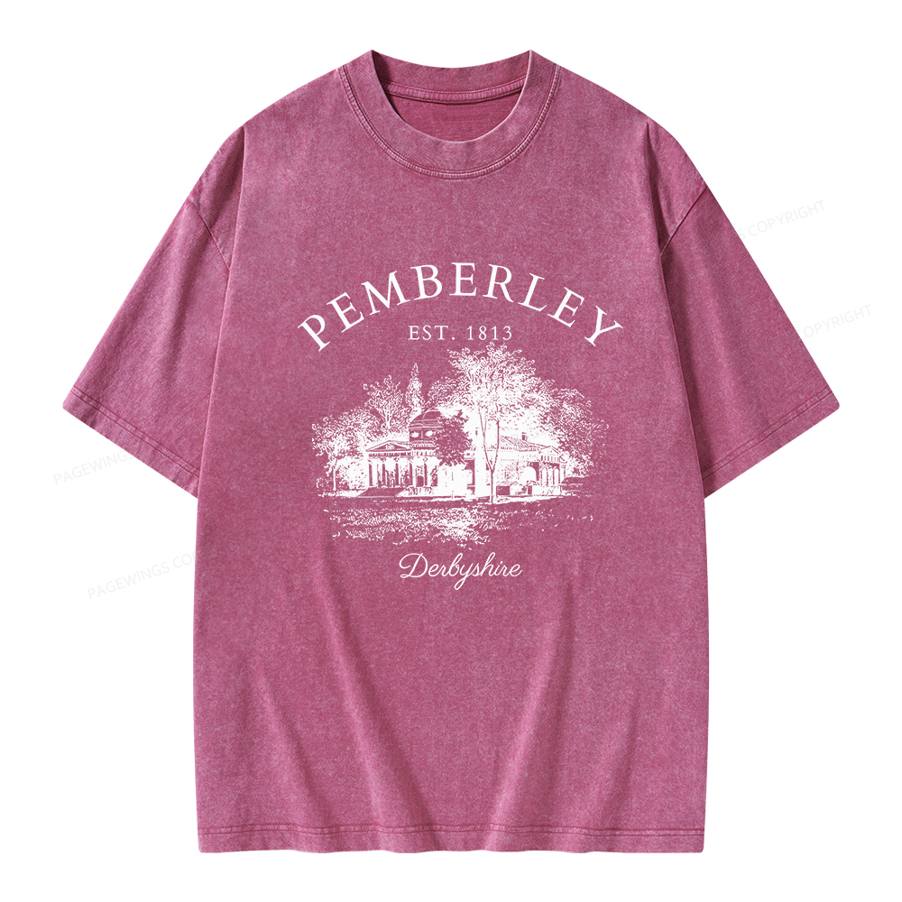 Pagewings Pride and Prejudice Unisex Washed T-shirt