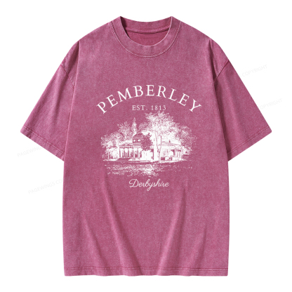 Pagewings Pride and Prejudice Unisex Washed T-shirt