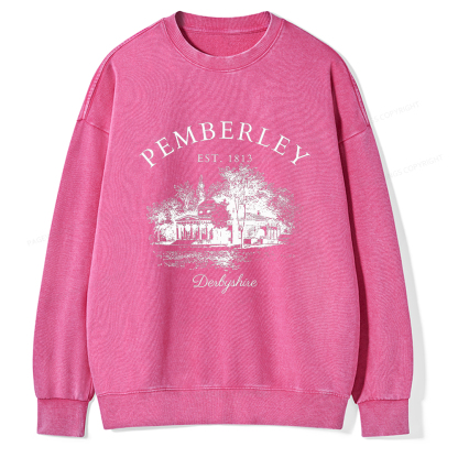 Pagewings Pride and Prejudice Unisex Washed Sweatshirt