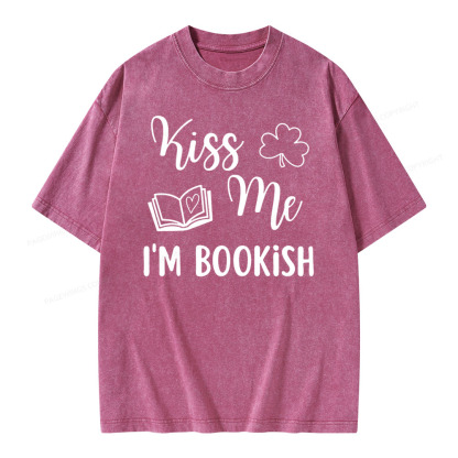 Pagewings Book Funny, Reader Bookworm Librarian Shirt Gift Unisex Washed T-shirt