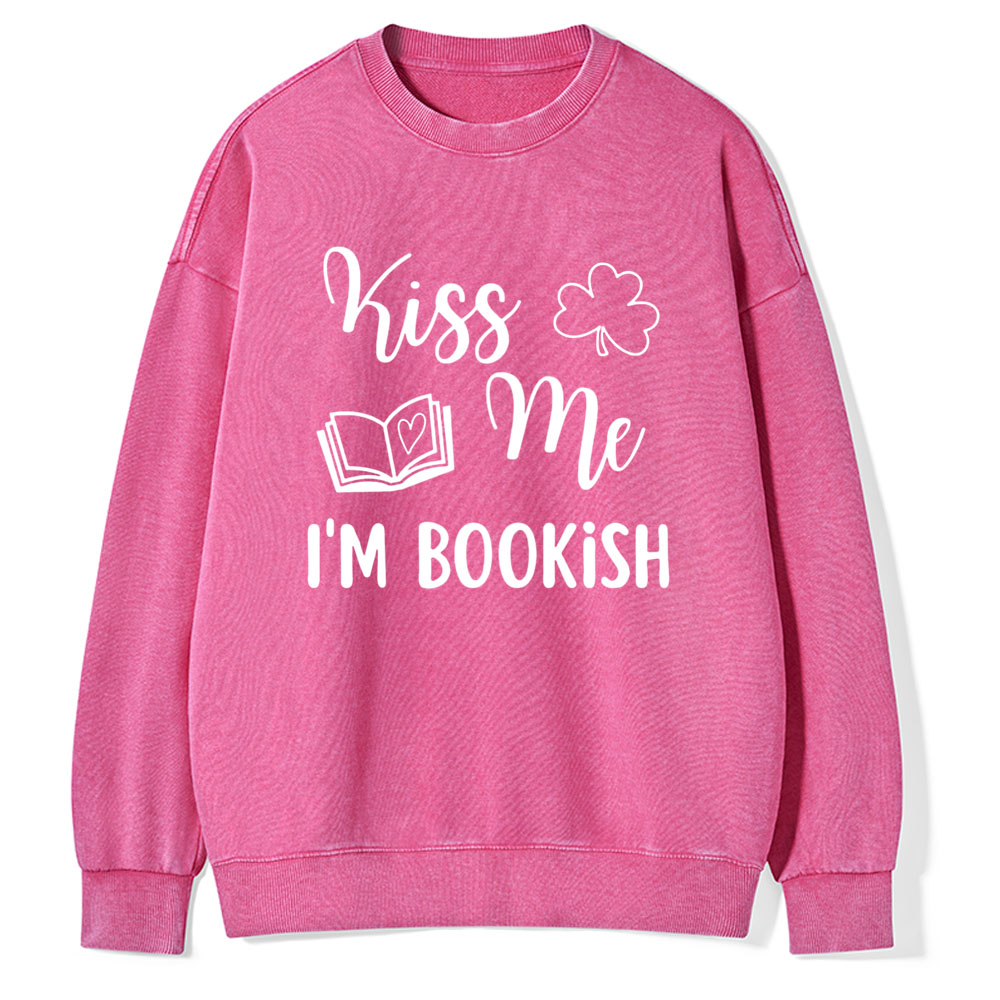 Pagewings Book Funny, Reader Bookworm Librarian Shirt Gift Unisex Washed Sweatshirt