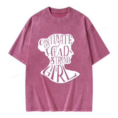 Pagewings Obstinate, Headstrong Girl  Unisex Washed T-shirt