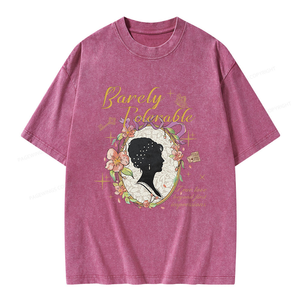 Pagewings True Love Beyond First Impressions Unisex Washed T-shirt