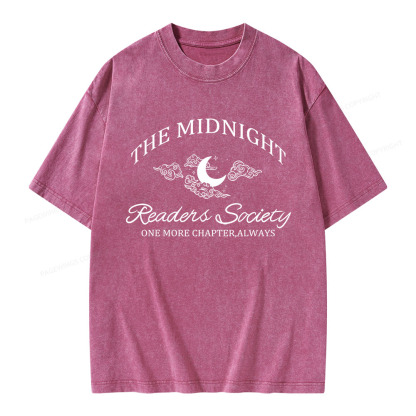 Pagewings The Midnight Readers Society Unisex Washed T-shirt