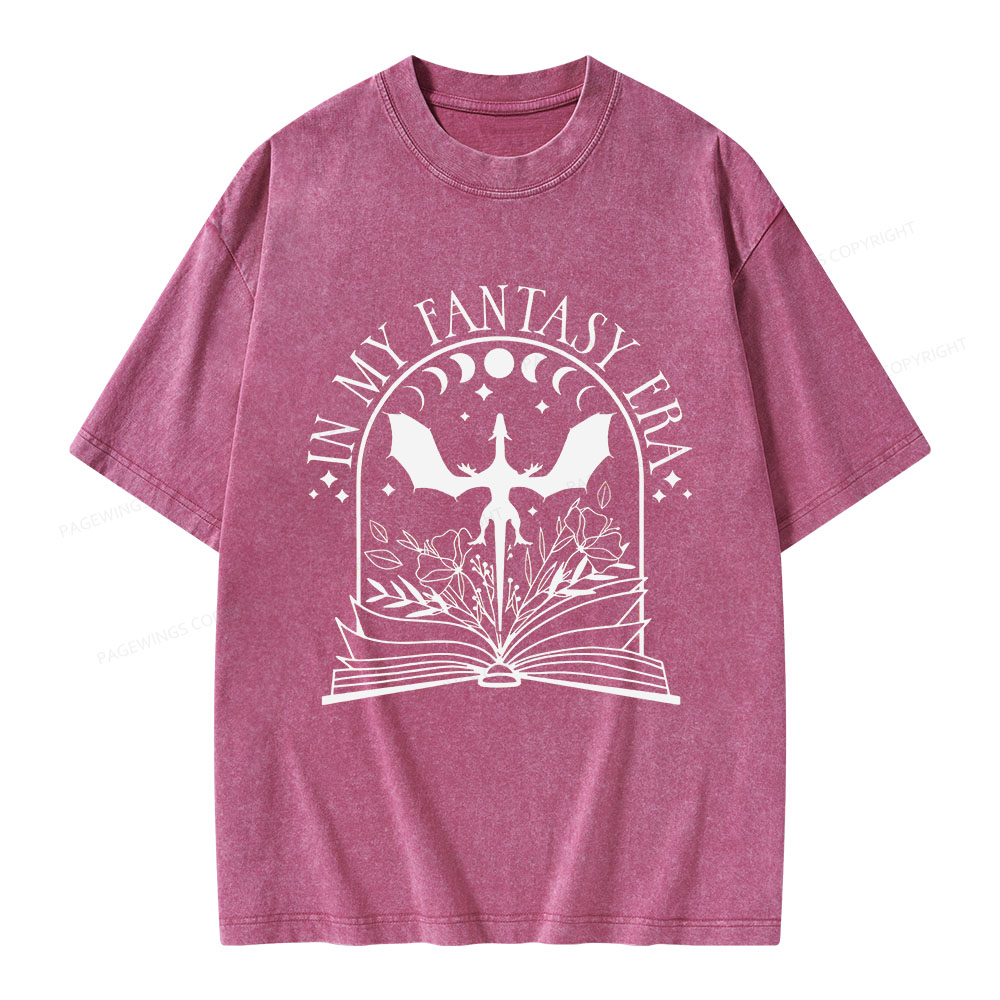 Pagewings In My Fantasy Era Unisex Washed T-shirt