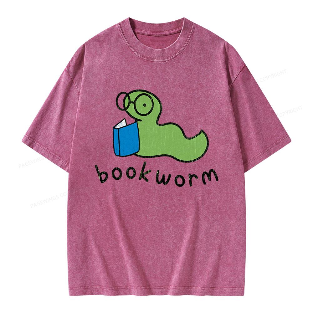 Pagewings Bookworm Unisex Washed T-shirt