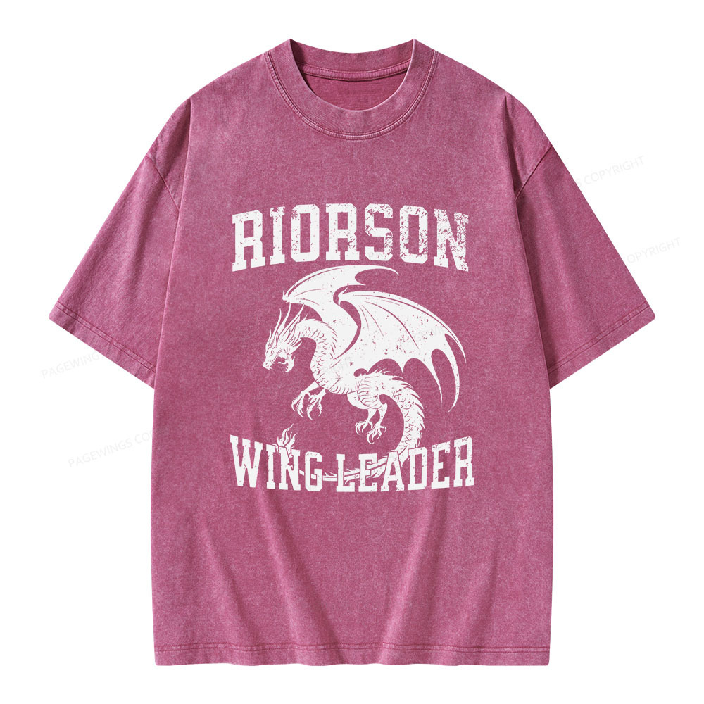 Pagewings Riorson Wing-Leader Unisex Washed T-shirt