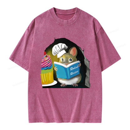 Pagewings Rodent Recipes Unisex Washed T-shirt