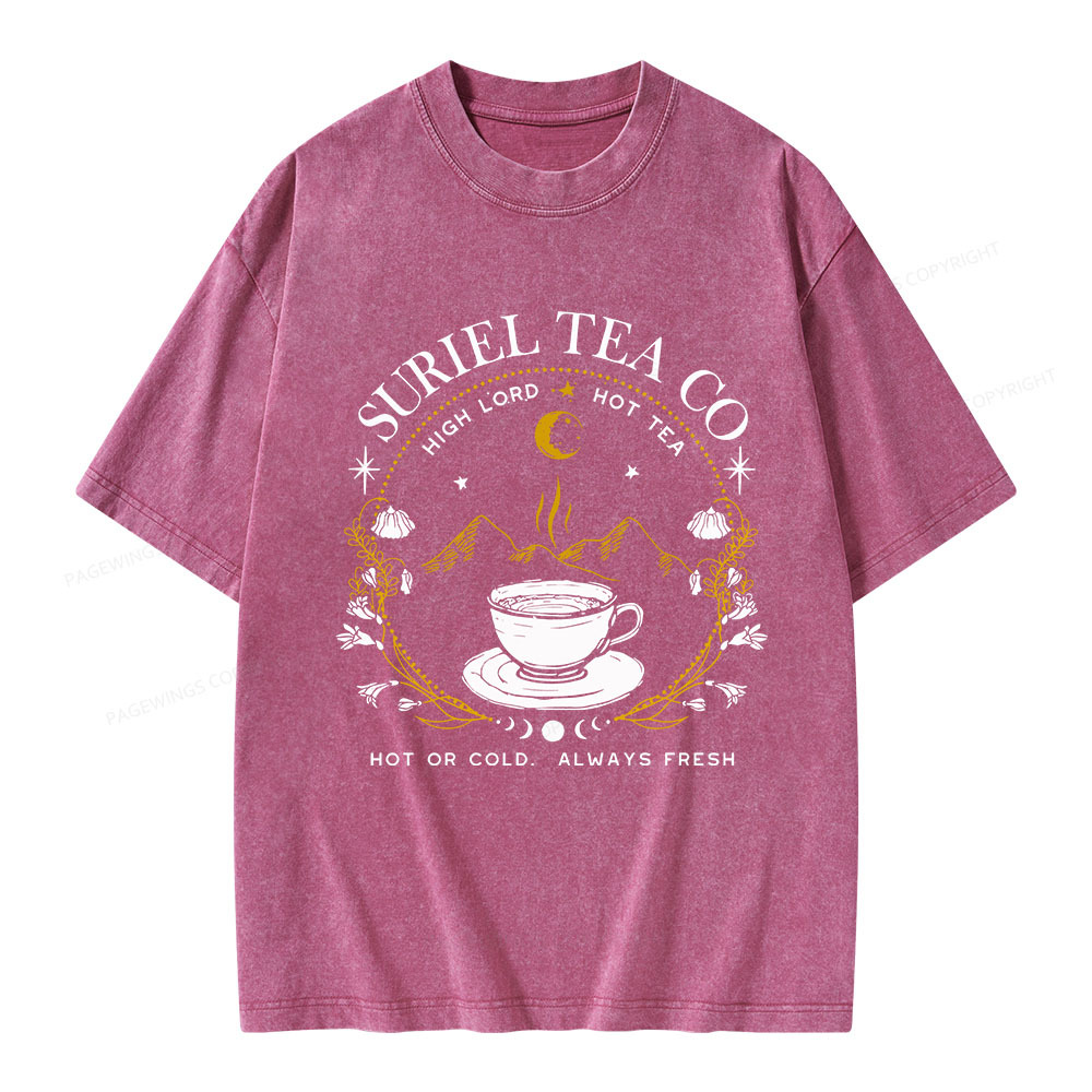 Pagewings Suriel Tea Co Unisex Washed T-shirt
