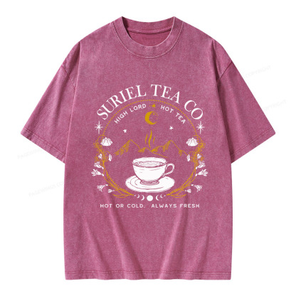 Pagewings Suriel Tea Co Unisex Washed T-shirt