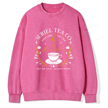 Pagewings Suriel Tea Co Unisex Washed Sweatshirt