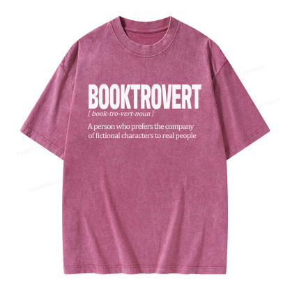 Pagewings Booktrovert Unisex Washed T-shirt